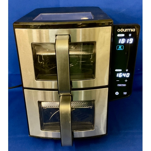 107 - Gourmia GAF1180 Double Decker Air Fryer 10.4L, EACH BASKET HOLDS 5.2L