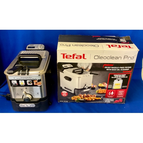 112 - BOXED TEFAL OLEOCLEAN PRO DEEP FAT FRYER WITH OIL FILTRATION 3.5L Oil Capacity, 1.2kg Food Capacity,... 