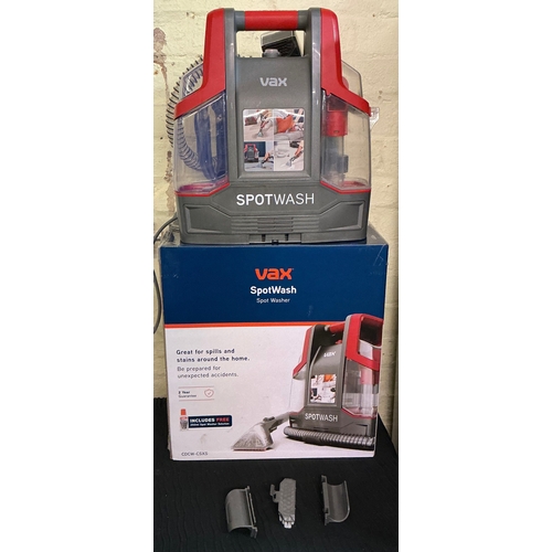184 - BOXED VAX SPOT WASH CARPET AND UPHOLSTERY CLEANER