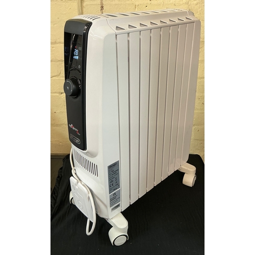 194 - DELONGHI DRAGON 4 PRO 8FIN ELECTRIC OIL FILLED RADIATOR - WHITE