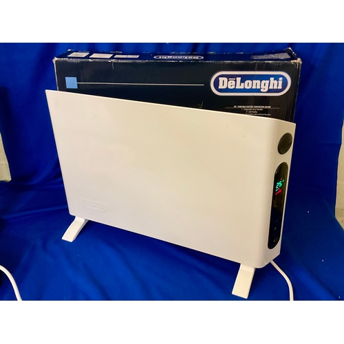 198 - BOXED DELONGHI  SLIM STYLE HSX ELECTRIC OIL FILLED RADIATOR - WHITE