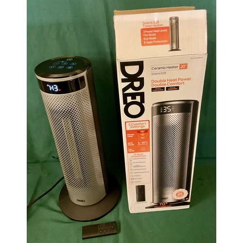 202 - BOXED DREO OSCILLATING CERAMIC HEATER 20” WITH 5 COMFORT SETTINGS