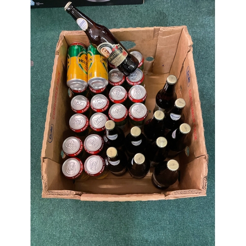 238 - BOX OF MIXED LARER AND CIDER INCLUDING HENRY WESTON VINTAGE CIDER AND HOLSTEN PILS