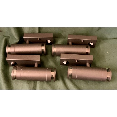 239 - SET OF 4, 4-LITE MARINUS OUTDOOR MOTION ACTIVATED LIGHTS NEED TO BE HARD WIRED - NO BULBS - NOT TEST... 