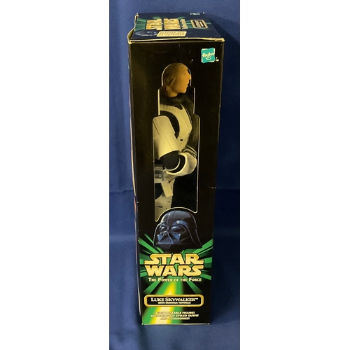 267 - BOXED 1998 HASBRO STAR WARS THE POWER OF THR FORCE LUKE SKYWALKER WITH DIANOGA TENTACLE FIGURINE 571... 