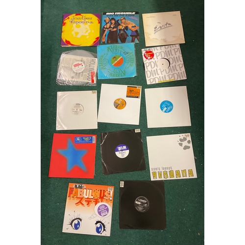 347 - X14 MUSICAL AND DISCO/POP RELATED RECORDS INCL, JESUS CHRIST SUPERSTAR, ELVITA, BIG TROUBLE, THE TAR... 