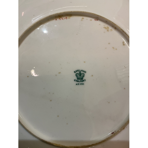442 - 2X COALPORT BATWING DESSERT PLATES TOGETHER WITH X3 COALPORT ADELAIDE PATTERN PLATES