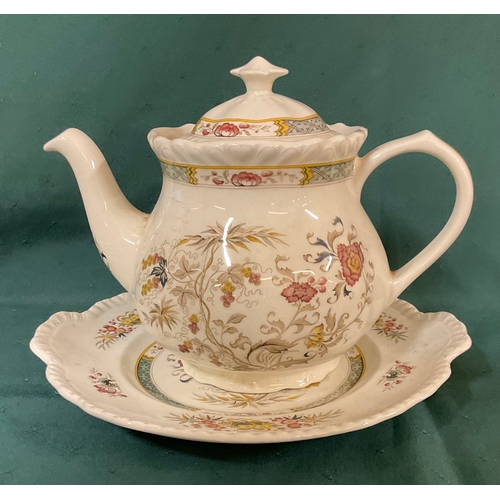 447 - ADAMS WEDGWOOD GROUP ENGLISH IRONSTONE TEA SET THE JEDDO COLLECTION - APPROX X22 PIECES, INCLUDING C... 