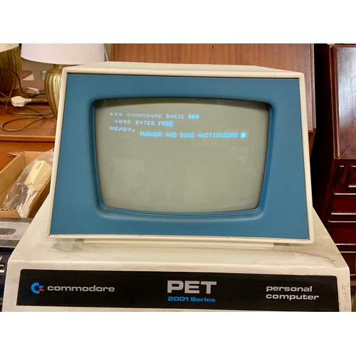 COMMODORE PET 2001 PERSONAL COMPUTER WITH CASSETTE PLAYER, SOFTWARE ...