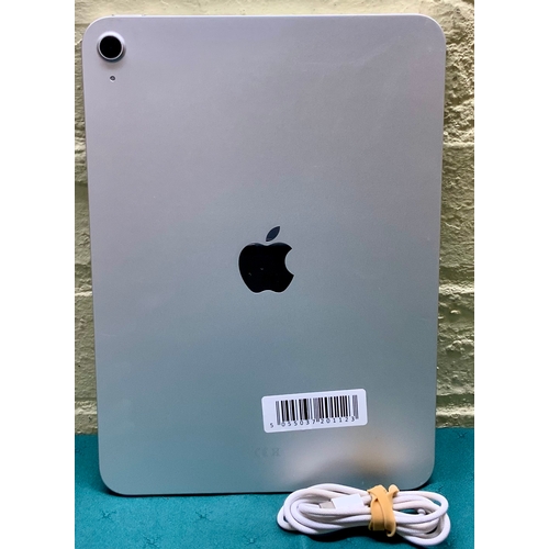 6 - APPLE IPAD A16 128GB WIFI IN SILVER WITH CHARGING WIRE S/N: TJ4RF4LRRK NOT LINKED TO ACCOUNT