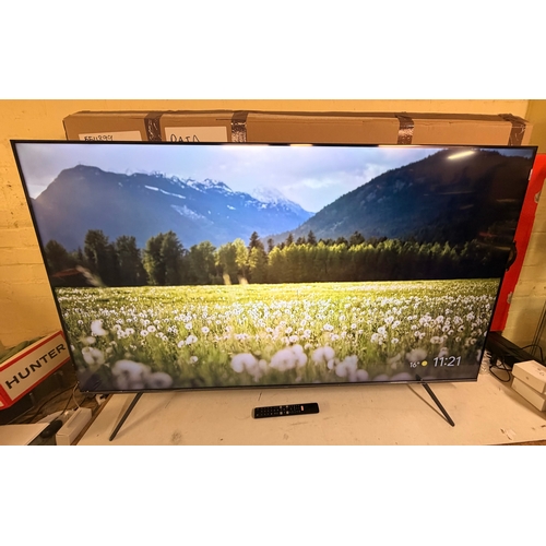 53 - BOXED TCL 65” 4K UHD QLED SMART TV WITH ONKYO SOUND, TABLE TOP STAND AND RC - 65P8K-UKXB