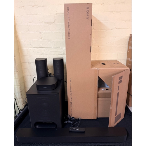 58 - BOXED Sony Bravia Theatre System 6 HT-S60 Bluetooth Soundbar with Wireless Subwoofer & Rear Speakers... 