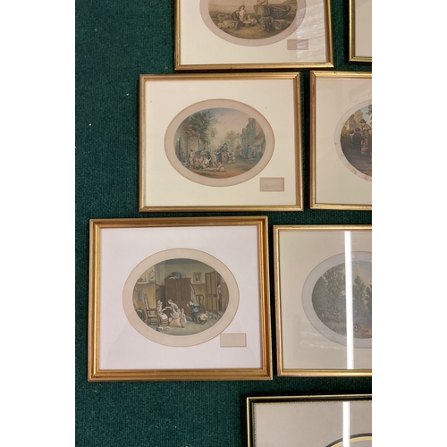 288 - X9 ABRAHAM LE BLOND ASSORTED COLOUR PRINTS INCLUDING, MAY DAY, THE BURNING GLASS, PLEASE REMEMBER TH... 