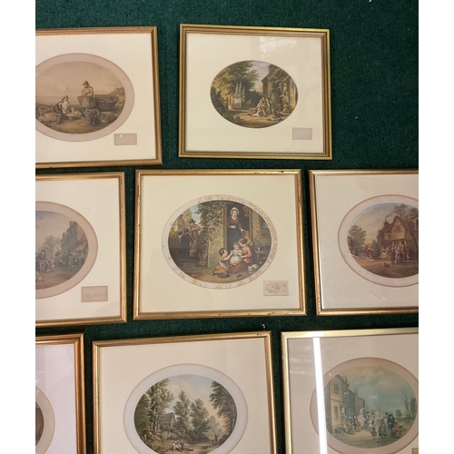 288 - X9 ABRAHAM LE BLOND ASSORTED COLOUR PRINTS INCLUDING, MAY DAY, THE BURNING GLASS, PLEASE REMEMBER TH... 