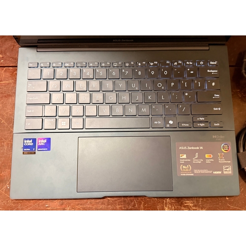 51A - BOXED ASUS ZENBOOK -UX3405C 14” TOUCHSCREEN LAPTOP. SPECS: INTEL ULTRA 7 CPU, 1TB SSD STORAGE, 16GB ... 