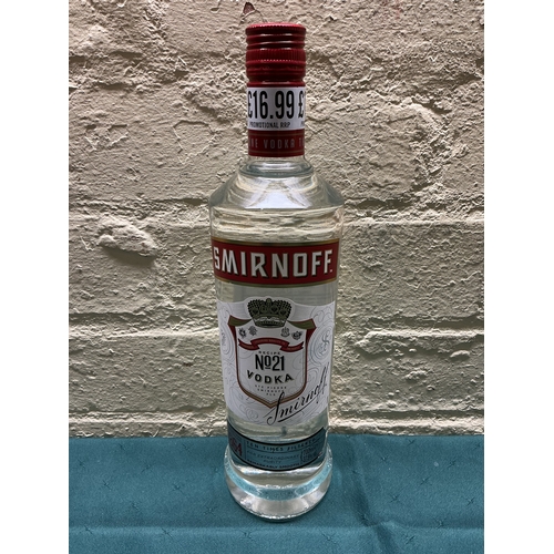 8 - A BOTTLE OF Smirnoff vodka 70cl