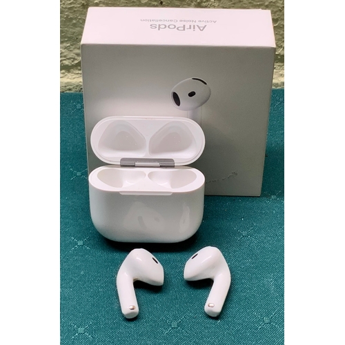11 - BOXED APPLE AIRPODS 4TH GEN WITH NOISE CANCELLATION AND WIRELESS CHARGING CASE