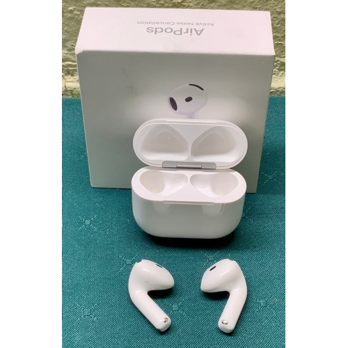 10 - BOXED APPLE AIRPODS 4TH GEN WITH ACTIVE NOISE CANCELLATION AND WIRLESS CHARGING CASE
