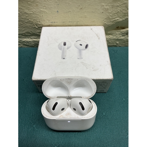 12 - BOXED APPLE AIRPODS 4TH GEN WITH WIRELESS CHARGING CASE