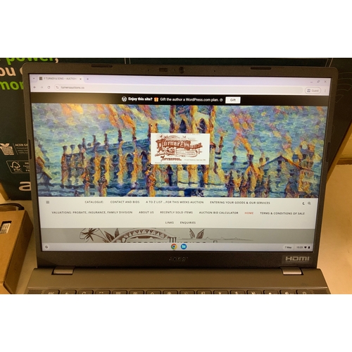 14 - BOXED 14” HP CHROMEBOOK PLUS 514 LAPTOP WITH CHARGING CABLE. SPECS: INTEL I5 CPU, INTEL IRISXE GRAPH... 