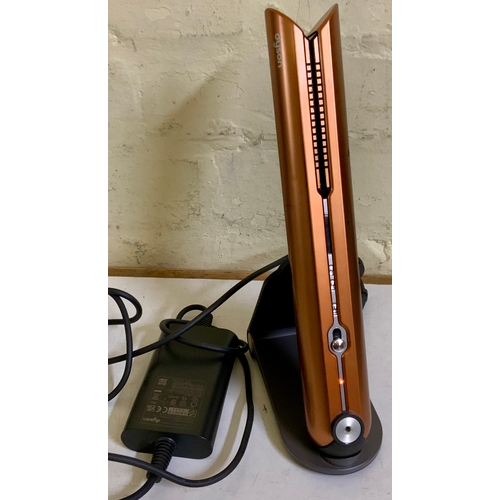 26 - DYSON CORRALE CORDLESS HAIR STRAIGHTENERS WITH CHARGING CABLE AND DOCK