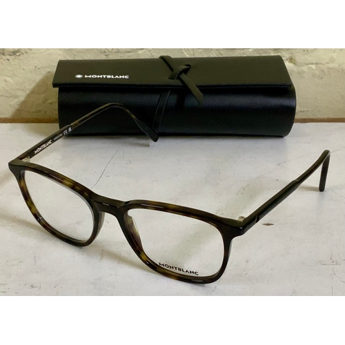 48 - PAIR OF MONTBLANC SPECTACLE FRAMES IN TORTOISE WITH CASE