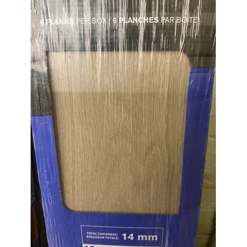 55 - 6 PACKS OF GOLDEN SELECT WATER RESISTANT LAMINATE FLOORING EACH PACK COVERS 1.15 M2 12MM THICK WITH ... 
