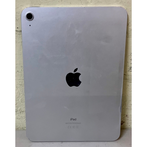 9 - APPLE IPAD 10TH GEN 64GB WIFI IN SLIVER - NOT LINKED TO ACCOUNT S/N: J7RWNVW217