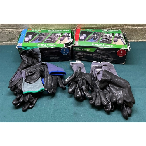 28 - A qty of contour avenger protective work gloves L/XL