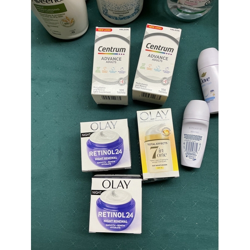 30 - A QTY OF MIXED TOILETRIES INCLUDING OLAY RETINOL 24 NIGHT CREAM ( BOTH SEALED ) OLAY 7 IN 1 ( SEALED... 