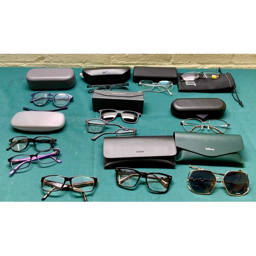 59 - 11 pairs of sunglasses/spectacle frames including prada, mulberry, all saints, nike, gant etc - 1 pa... 