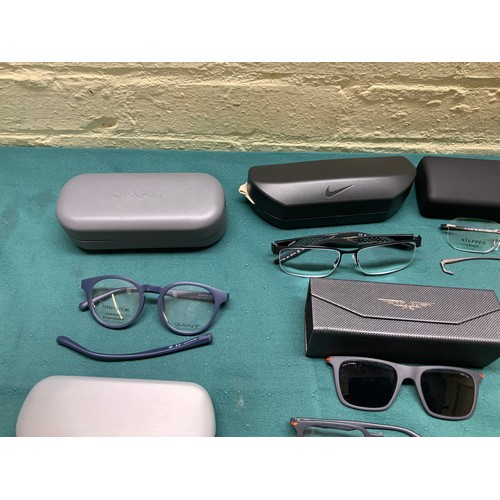 59 - 11 pairs of sunglasses/spectacle frames including prada, mulberry, all saints, nike, gant etc - 1 pa... 