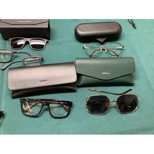 59 - 11 pairs of sunglasses/spectacle frames including prada, mulberry, all saints, nike, gant etc - 1 pa... 