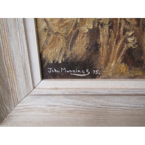 9079 - JOHN MUNNINGS (1916-1987) A framed oil on canvas, 'Broad Acres of Wheat'. Signed bottom left and dat... 