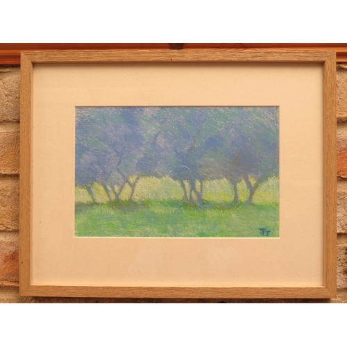 9178 - JILL JACKSON (b.1935 - Norfolk & Norwich Art Circle) Two works in oil pastel, 'Summer' and 'A Frieze... 