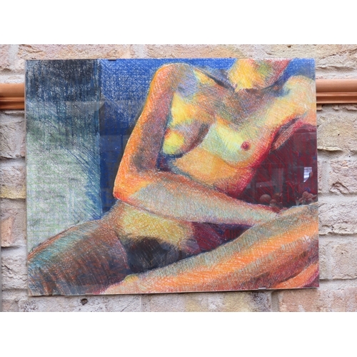 9182 - JILL JACKSON (b.1935 - Norfolk & Norwich Art Circle) Two works depicting female nudes studies in pas... 