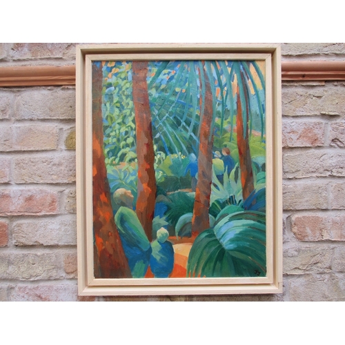 9192 - JILL JACKSON (b.1935 - Norfolk & Norwich Art Circle) Two framed oils on canvas, 'The Wonder of Kew' ... 