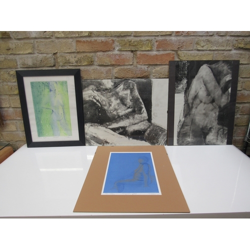 9210 - JILL JACKSON (b.1935 - Norfolk & Norwich Art Circle) Four nude prints including 'Green Light' and 'B... 