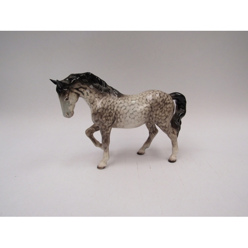 1442A - A Beswick Jogging Mare in Rocking horse grey gloss, model no. 588