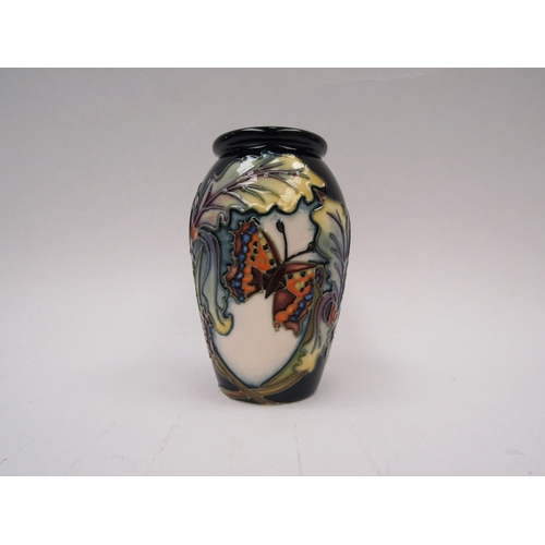 1445 - A Moorcroft Avalon pattern vase by Sian Leeper, 10.5cm tall, boxed