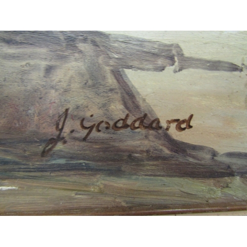 22 - J.GODDARD: An oil on board entitled 