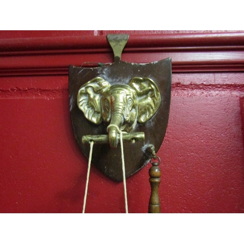 125 - A wall hanging elephant design gong