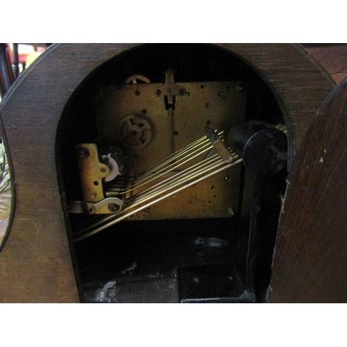 212 - An early 20th Century mantel clock with 3-train movement     (E) £10-15