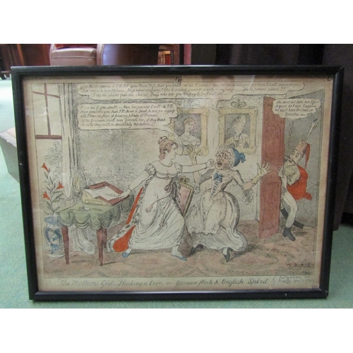 284 - An early 19th Century hand coloured etching 