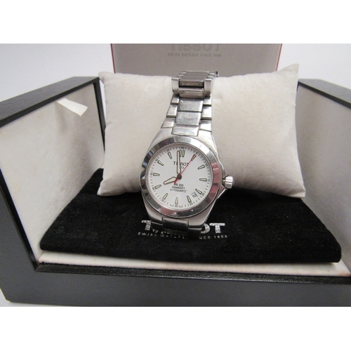 362 - A Tissot PR200 200M/660FT Autoquartz watch, stainless steel link strap - boxed, original sleeve