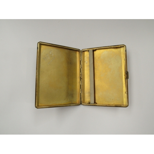 368 - A silver cigarette case, Birmingham