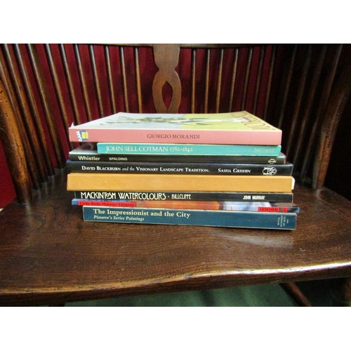 65 - 12 various art reference volumes including Giorgio Morandi, Whistler, John Sell Cotman, The Great Ja... 