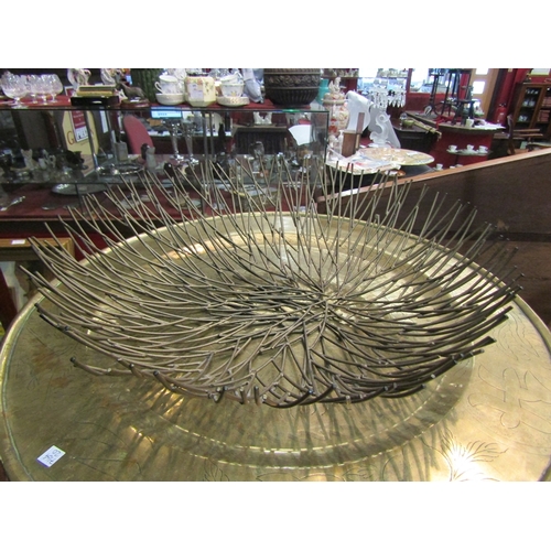 14 - A modern metal branch effect fruit bowl, 41cm diameter