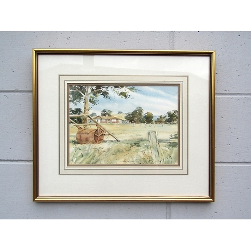 17 - CHRIS FORSEY (XX/XXI) Two framed and glazed watercolours, 'Holmbury St Mary Village Scene'. Signed b... 