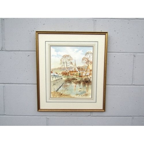 74 - CHRIS FORSEY (XX/XXI) Two framed and glazed watercolours, 'Park Farm, Walton'. Signed bottom right a... 